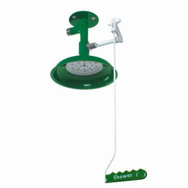 Hughes Laboratory Drench Shower, Ceiling Mount, Stainless Steel Pipe